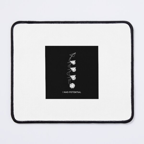 Item preview, Minimalist Paper Plane “I Had Potential” T-Shirt – Funny Dark Humor Tee, Aesthetic Line Art Streetwear Shirt designed and sold by Pollock.