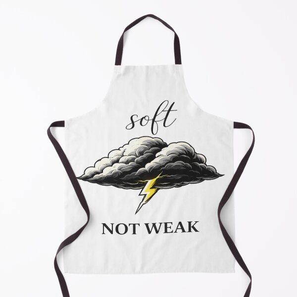Item preview, Soft Not Weak Cloud Lightning Shirt, Feminine Strength Quote T-Shirt, Empowering Minimalist Graphic Tee, Mental Health Apparel designed and sold by ZEBBEDE - Minimal Streetwear .