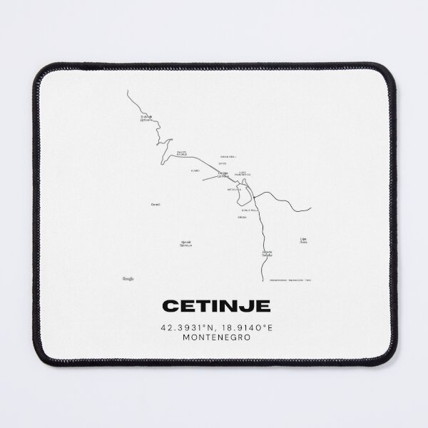 Item preview, Cetinje Montenegro Minimalist Map Poster | Historic City Street Map Art designed and sold by RM-Journey.
