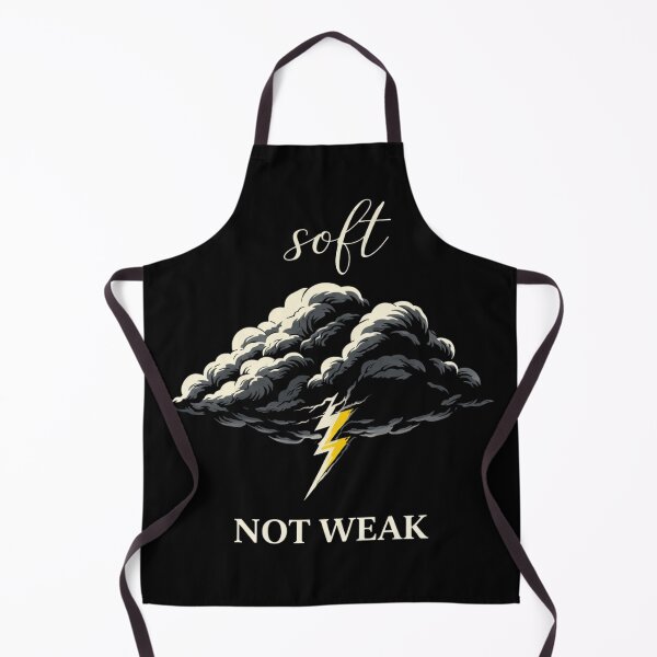 Item preview, Soft Not Weak Cloud Lightning Shirt, Feminine Strength Quote T-Shirt, Empowering Minimalist Graphic Tee, Mental Health Apparel designed and sold by ZEBBEDE - Minimal Streetwear .