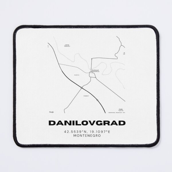 Item preview, Danilovgrad Montenegro Minimalist Map Poster | Elegant City Layout Art designed and sold by RM-Journey.