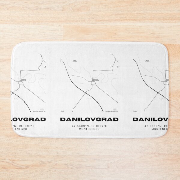 Item preview, Danilovgrad Montenegro Minimalist Map Poster | Elegant City Layout Art designed and sold by RM-Journey.