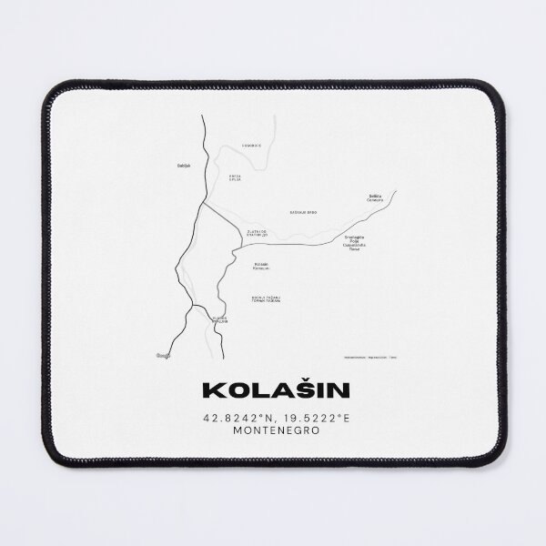 Item preview, Kolašin Montenegro Minimalist Map Poster | Mountain Resort City Map Art designed and sold by RM-Journey.