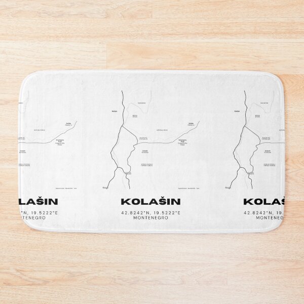 Item preview, Kolašin Montenegro Minimalist Map Poster | Mountain Resort City Map Art designed and sold by RM-Journey.