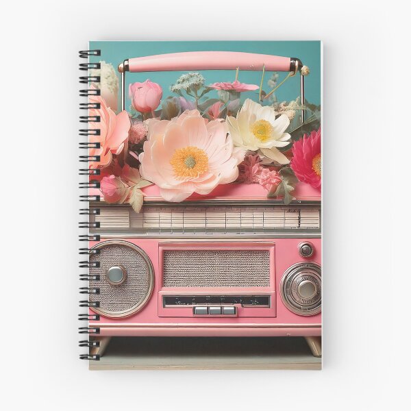 Item preview, Vintage Pink Retro Radio designed and sold by BetweenForms.