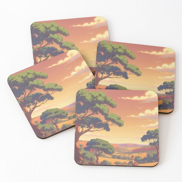 Item preview, Kangaroo at Dusk designed and sold by LofiHorizon.