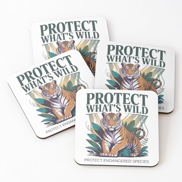 Item preview, Protect What’s Wild Tiger T-Shirt – Endangered Species Wildlife Conservation Design for Animal Lovers & Eco Gift Buyers designed and sold by GemBob Creations.