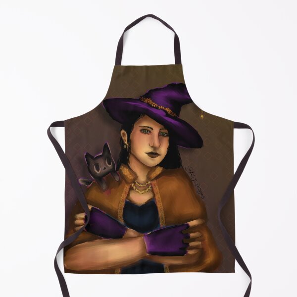 Artikelvorschau, Halloween-Hexe mit Katze entworfen und verkauft von AziJ-Designs.