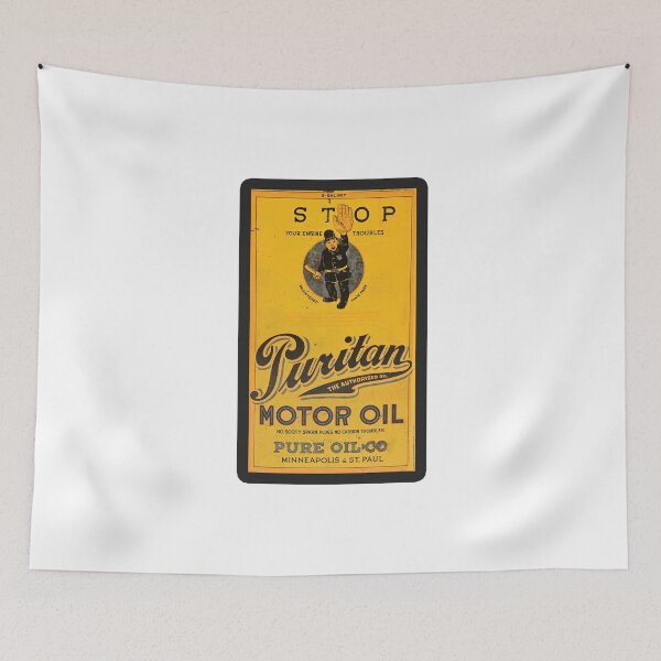 Item preview, Vintage Puritan Motor Oil  designed and sold by QuayTradingCo.