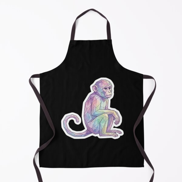 Item preview, Geometric Watercolor Monkey – Colorful Ape Sticker for Modern Art Lovers designed and sold by bsbd-action.
