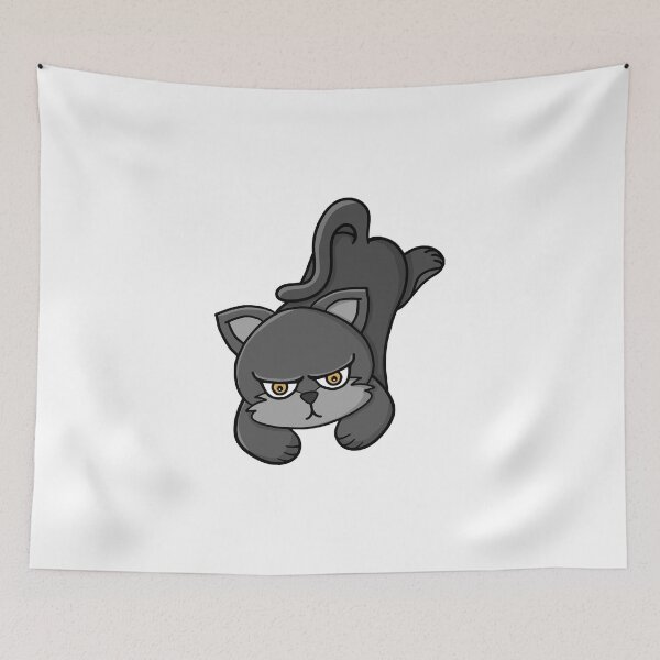 Item preview, Grouchy Grey Cat designed and sold by shopdiego.
