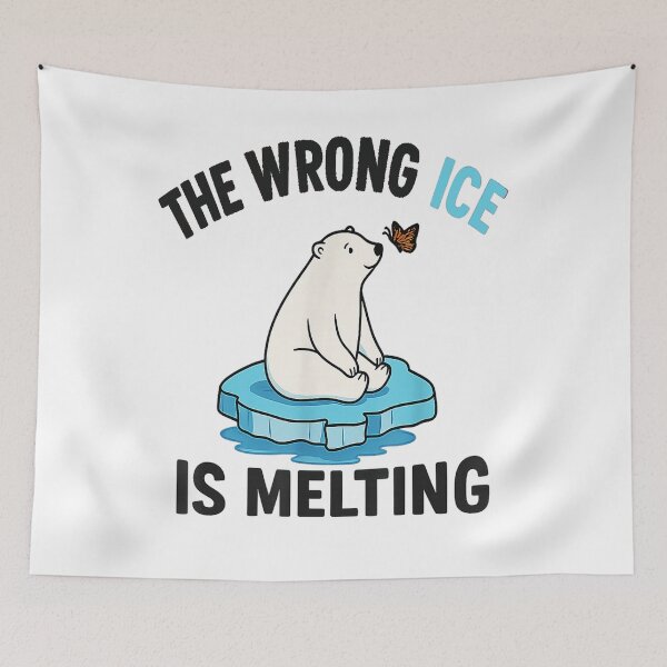 Item preview, the wrong ice is melting | Abolish ICE , designed and sold by waikibi ⭐⭐⭐⭐⭐.
