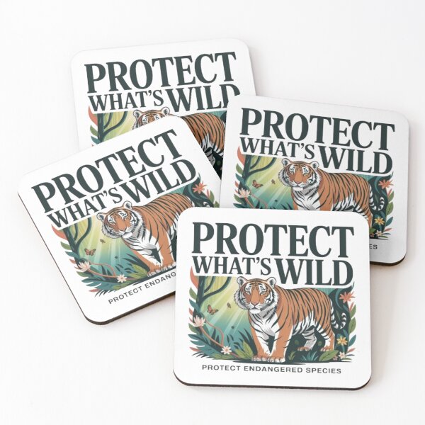 Item preview, Protect What’s Wild Tiger T-Shirt – Jungle Wildlife Conservation Art for Animal Lovers & Eco Friendly Gift Buyers designed and sold by GemBob Creations.