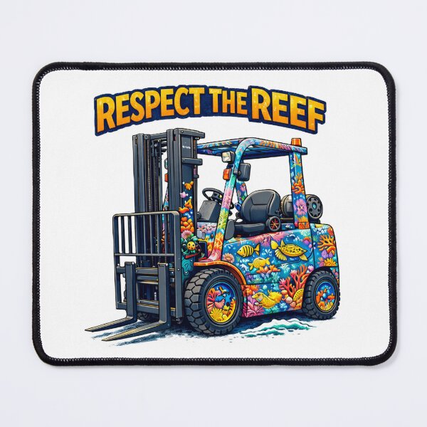 Item preview, Respect The Reef Forklift Retro Design designed and sold by RetroNibylander.