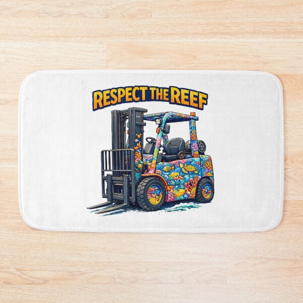 Item preview, Respect The Reef Forklift Retro Design designed and sold by RetroNibylander.