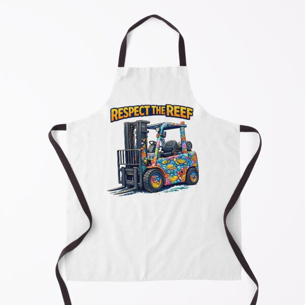 Item preview, Respect The Reef Forklift Retro Design designed and sold by RetroNibylander.