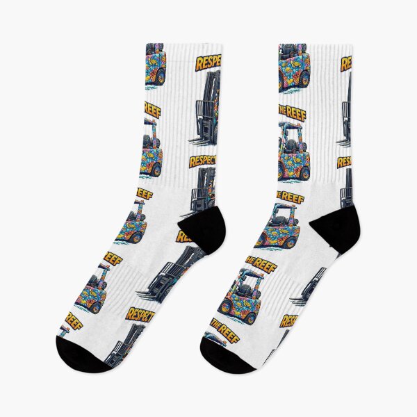 Item preview, Respect The Reef Forklift Retro Design designed and sold by RetroNibylander.