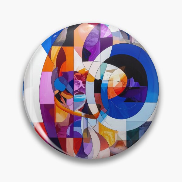 Item preview, Circular Geometry Fusion – Abstract Color Flow Composition designed and sold by NizuCaCi.