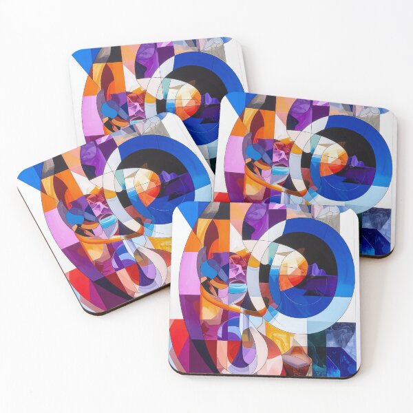 Item preview, Circular Geometry Fusion – Abstract Color Flow Composition designed and sold by NizuCaCi.