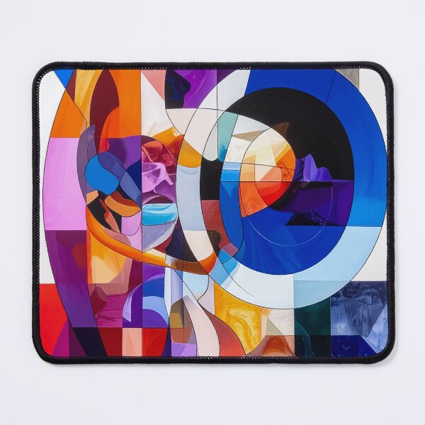 Item preview, Circular Geometry Fusion – Abstract Color Flow Composition designed and sold by NizuCaCi.