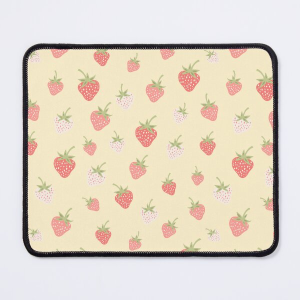Item preview, Strawberry Yellow Summer Berry Scatter designed and sold by Patternandflow.