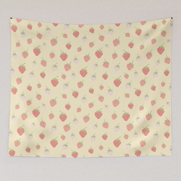 Item preview, Esparcir bayas de verano amarillas de fresa designed and sold by Patternandflow.