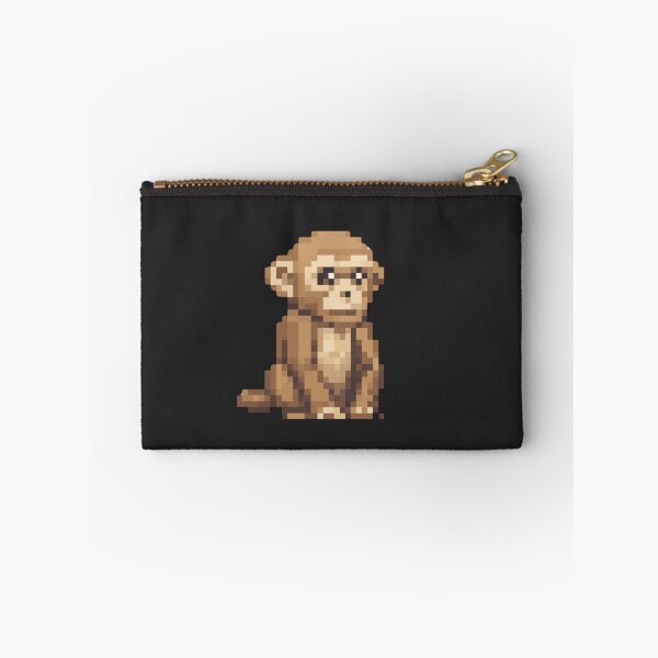 Item preview, Retro Pixel Art Monkey – 8-Bit Monkey Sticker for Video Game Fans designed and sold by bsbd-action.