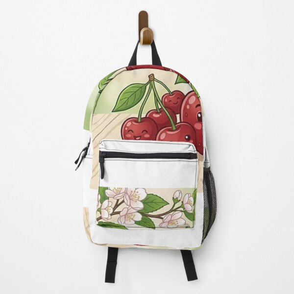 Item preview, Happy Cherry Friends - Cute Kawaii Fruit Illustration designed and sold by Csstoree.