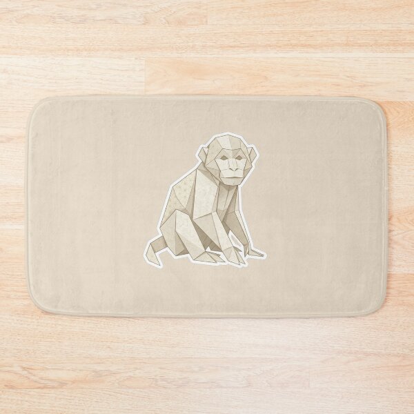 Item preview, Origami Monkey with Patterns – Aesthetic Monkey Sticker for Art Collectors designed and sold by bsbd-action.