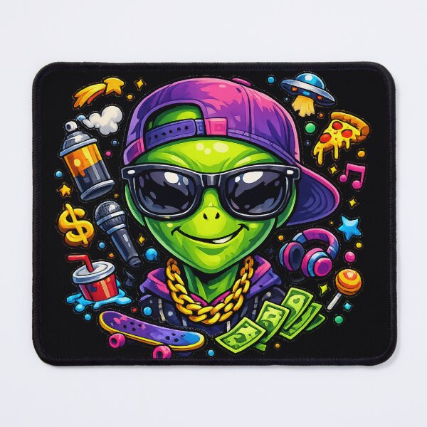 Item preview, Hip Hop Alien Street Style Cartoon – Cool Graffiti Space Character designed and sold by BoB-66.