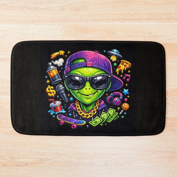 Item preview, Hip Hop Alien Street Style Cartoon – Cool Graffiti Space Character designed and sold by BoB-66.