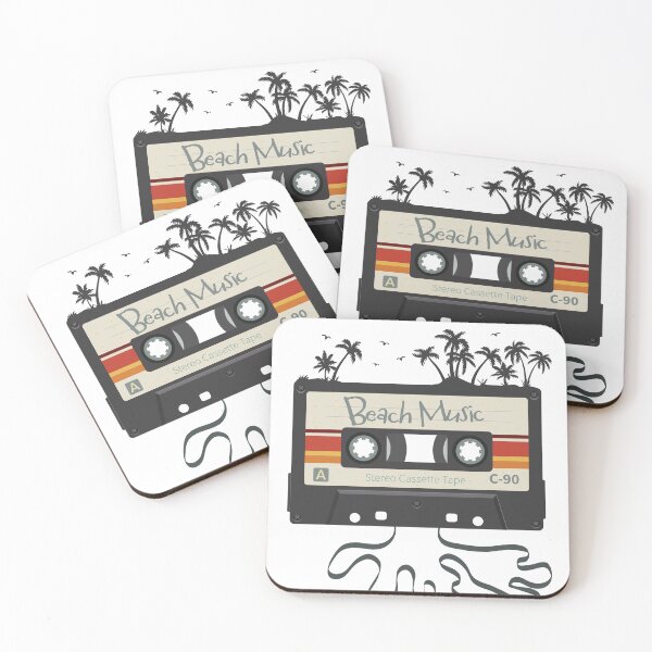 Item preview, 80s Beach Music Cassette Tape Vintage Retro Summer Vibes designed and sold by SaltCreatives.