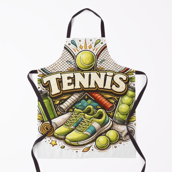 Item preview, Retro Tennis Essentials Colorful Sports Graphic designed and sold by axiksa10.