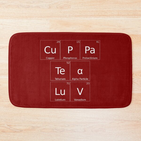 Item preview, CUPPA TEA LUV - background - hex code: 800000 designed and sold by WheelieGdArt.