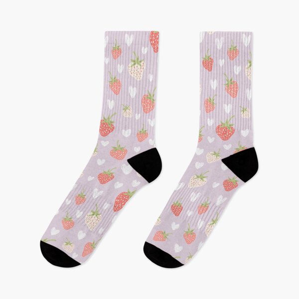 Item preview, Strawberry Love Lavender Purple Summer Berry Scatter designed and sold by Patternandflow.