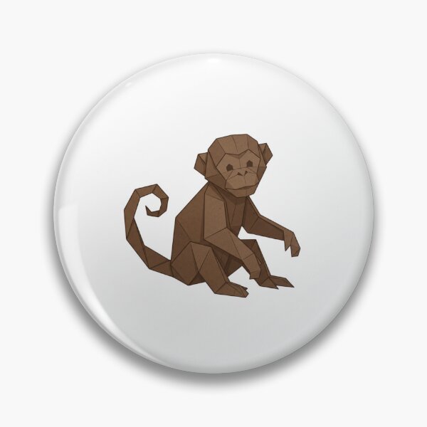 Item preview, Kraft Paper Monkey – Cardboard Style Monkey Sticker for Designers designed and sold by bsbd-action.