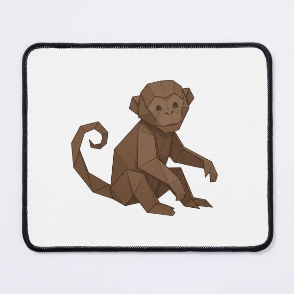 Item preview, Kraft Paper Monkey – Cardboard Style Monkey Sticker for Designers designed and sold by bsbd-action.