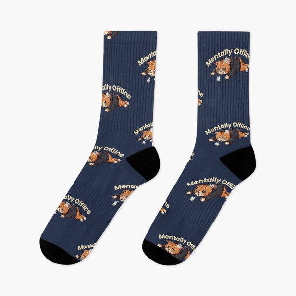Item preview, Mentally Offline Cat Funny Design | Tired Lazy Cat Meme | Introvert Mood Aesthetic designed and sold by MoonVibe-studio.