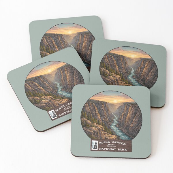 Item preview, Black Canyon of the Gunnison National Park – Colorado Canyon Sunset Landscape designed and sold by SimplyJasper.