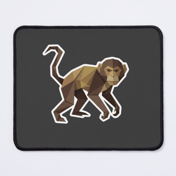 Item preview, Geometric Monkey in Motion – Dynamic Ape Sticker for Athletes designed and sold by bsbd-action.
