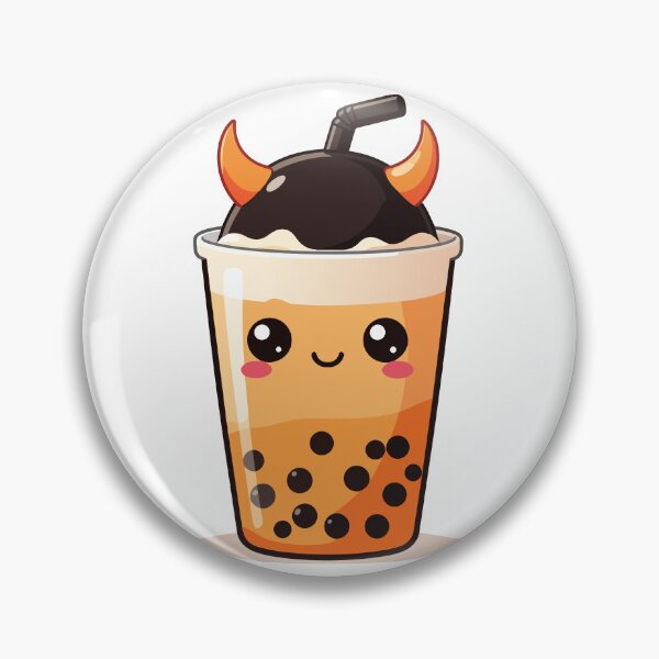 Item preview, Cute Kawaii Little Devil Boba Bubble Tea designed and sold by BestChoiceService.
