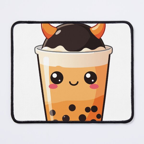 Item preview, Cute Kawaii Little Devil Boba Bubble Tea designed and sold by BestChoiceService.