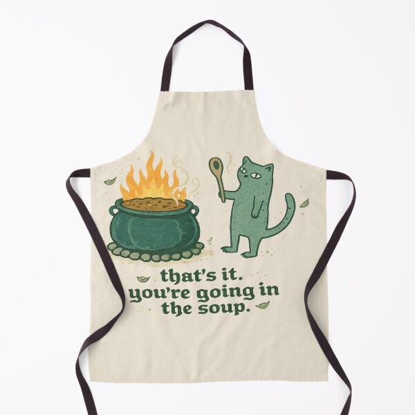 Aperçu de l'œuvre T-shirt vintage sorcière chat chaudron, tu vas dans la soupe créée et vendue par POD DYNASTY | Original Print On Demand T-Shirt Graphics.
