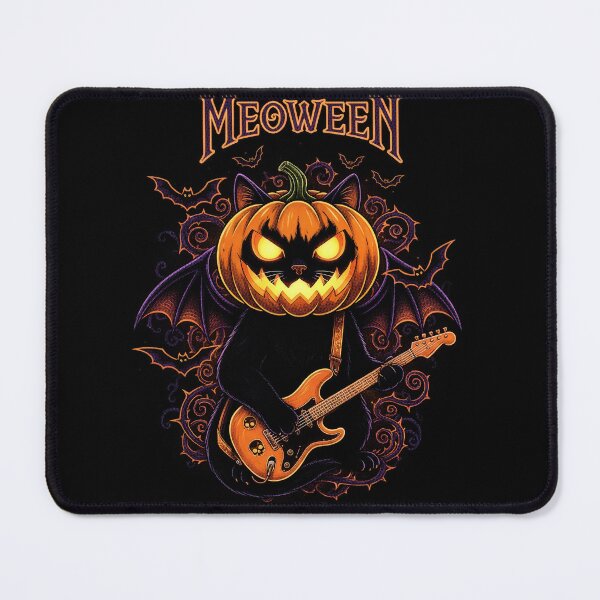 Item preview, Funny Cat Parody Helloween Meoween Metal Band Shirt designed and sold by bvnf.