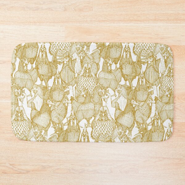 Item preview, just chickens gold white designed and sold by scrummy.