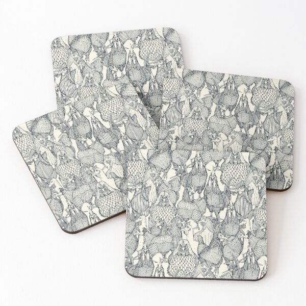 Item preview, just chickens indigo pearl designed and sold by scrummy.