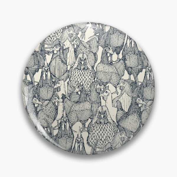 Item preview, just chickens indigo pearl designed and sold by scrummy.