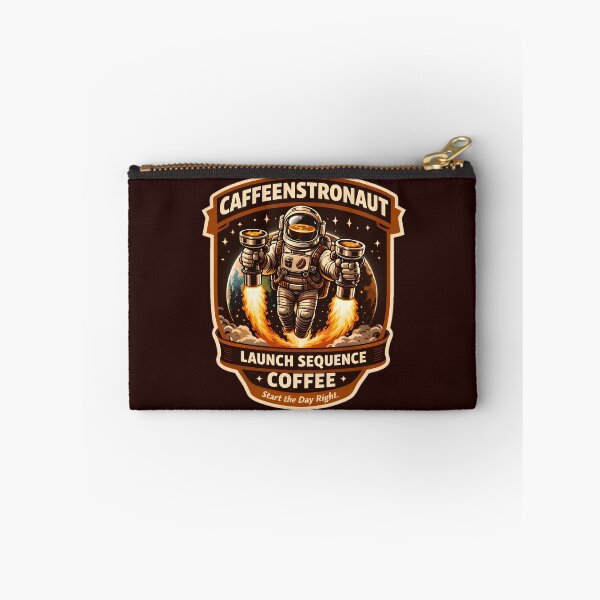 Item preview, Caffeonaut Launch Sequence Coffee Sticker – Rocket Espresso Astronaut Retro Space Design designed and sold by AnimalAirtistry.