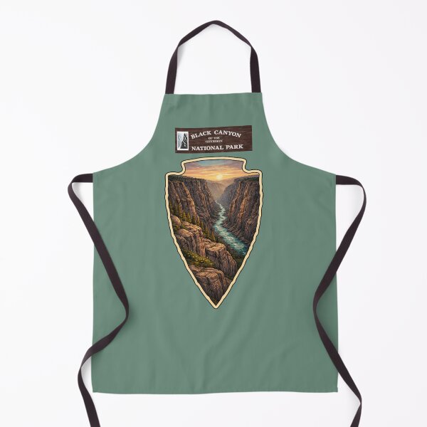 Item preview, Black Canyon of the Gunnison Arrowhead Art – National Park Badge Colorado Design designed and sold by SimplyJasper.
