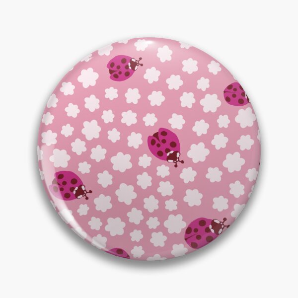 Item preview, Pink Ladybug Floral Summer Pattern designed and sold by Patternandflow.